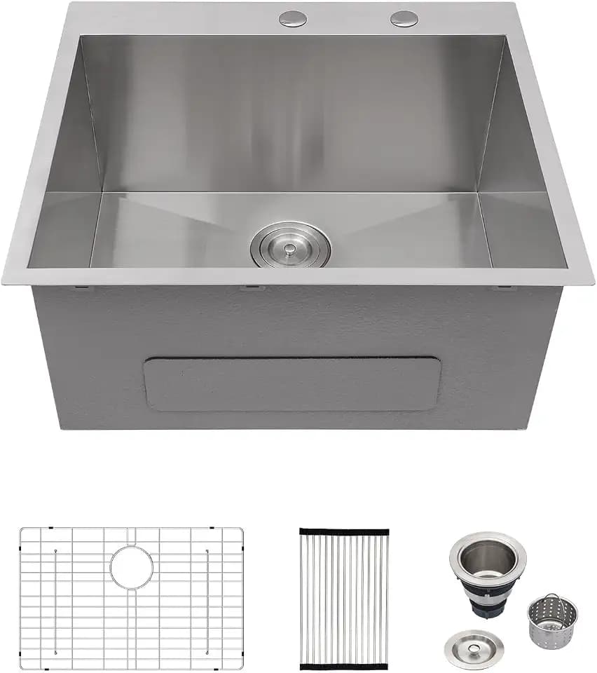 Logmey 25x22 Drop In Laundry Sink