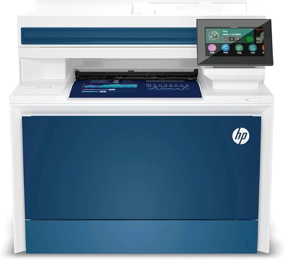 HP Color LaserJet Pro MFP 4302fdw Multifunktions-Farblaserdrucker, Automatischer beidseitiger Druck, Wi-Fi, Fax, Hohe Druckgeschwindigkeit, Bis zu 50.000 S./Monat, Wolf Pro Security