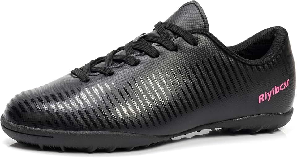 Women Soccer Cleats Lace-Up Turf Football Shoes Indoor Outdoor Low-Top Fustal Soccer Training