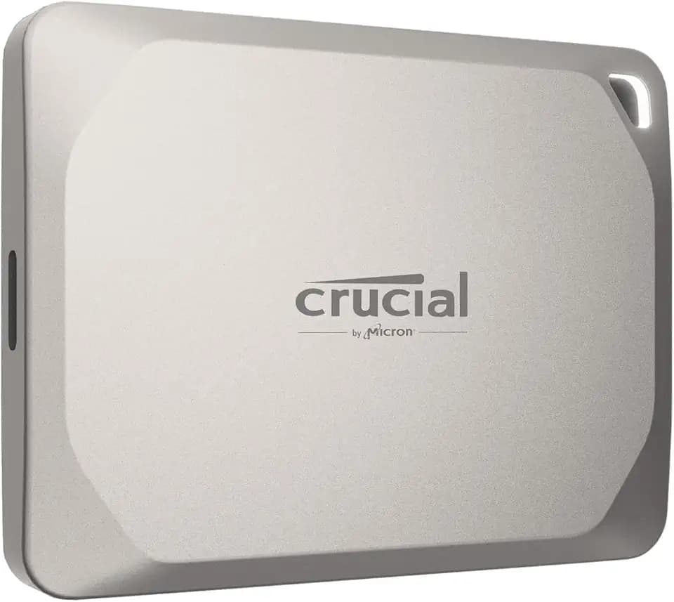Crucial X9 Pro für Mac 1TB Portable SSD Festplatte, bis zu 1050MB/s Lesen/Schreiben, Mac Ready, IP55 Wasser- und Staubgeschützt, Externe Solid State Drive, USB-C 3.2 - CT1000X9PROMACSSD9B02