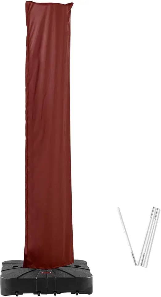 Cantilever Patio Umbrella Cover with Zipper and Rod