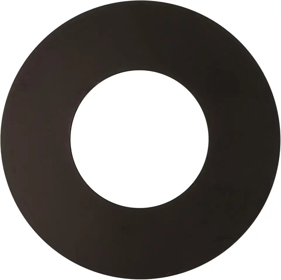 The Can Converter Ceiling Medallion for Recessed Can Light – Home Improvement Decorative Steel Flat Goof Ring & Cover Plate for 5" & 6" Cans, Small Ceiling Medallion for Chandeliers, Matte Black