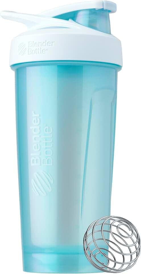 BlenderBottle Sport Flip Tritan Shaker Bottle 28 oz Blue Haze