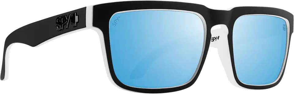 SPY Optic Helm Tech, Full Cover Square Sunglasses, Color and Contrast Enhancing Lenses