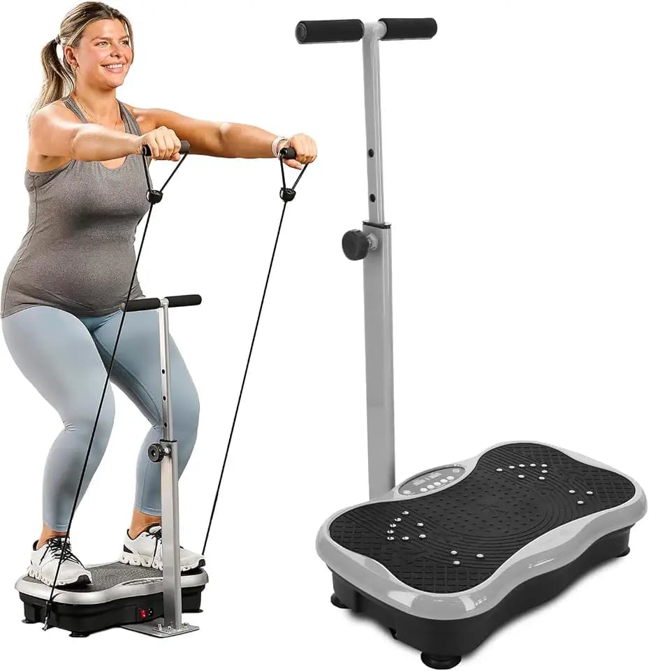 Lifepro TrimLite Vibration Plate with Handles and Magnetic Acupoints