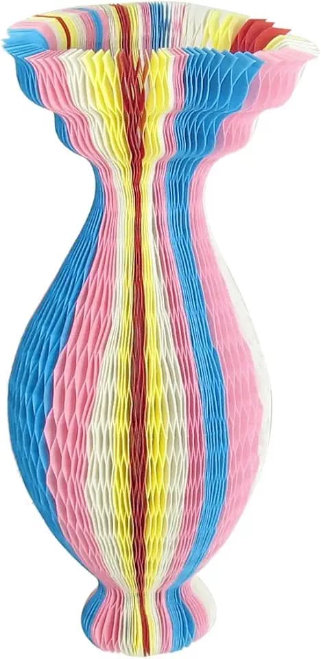 Ruilogod Five Colors Variable Handcrafted Paper Flower Vase Tourist Coconut Hat (id: fc0 c81 fac 2b1 2a0
