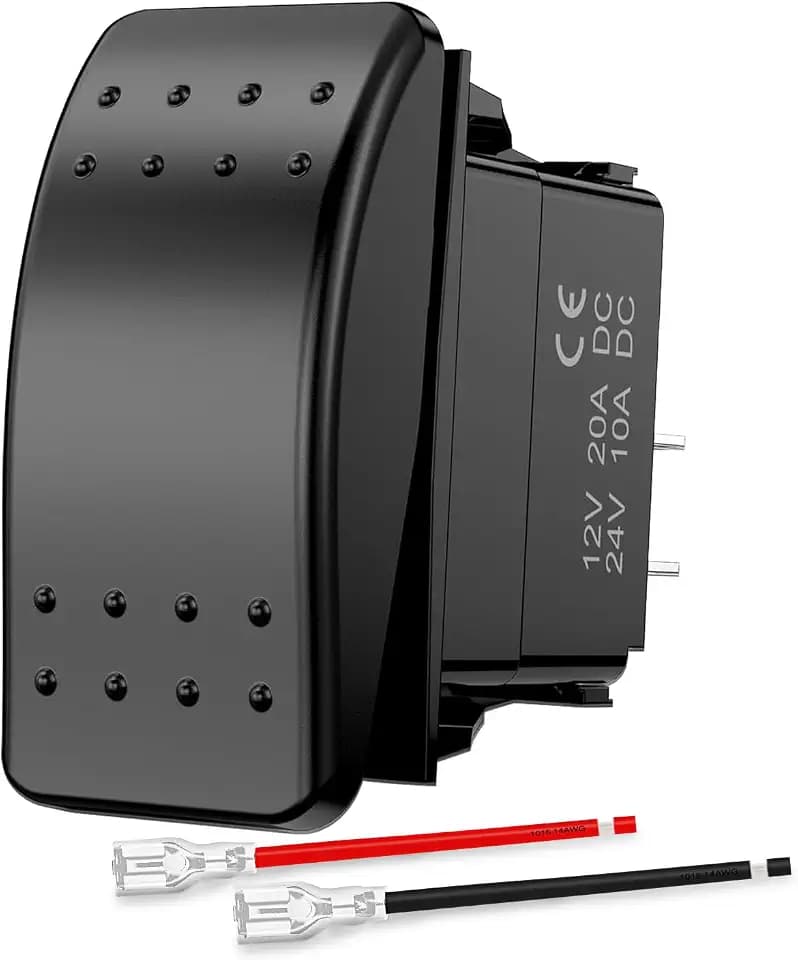 Nilight Marine Rocker Switch Toggle Switch 2 Pin On Off SPST Waterproof
