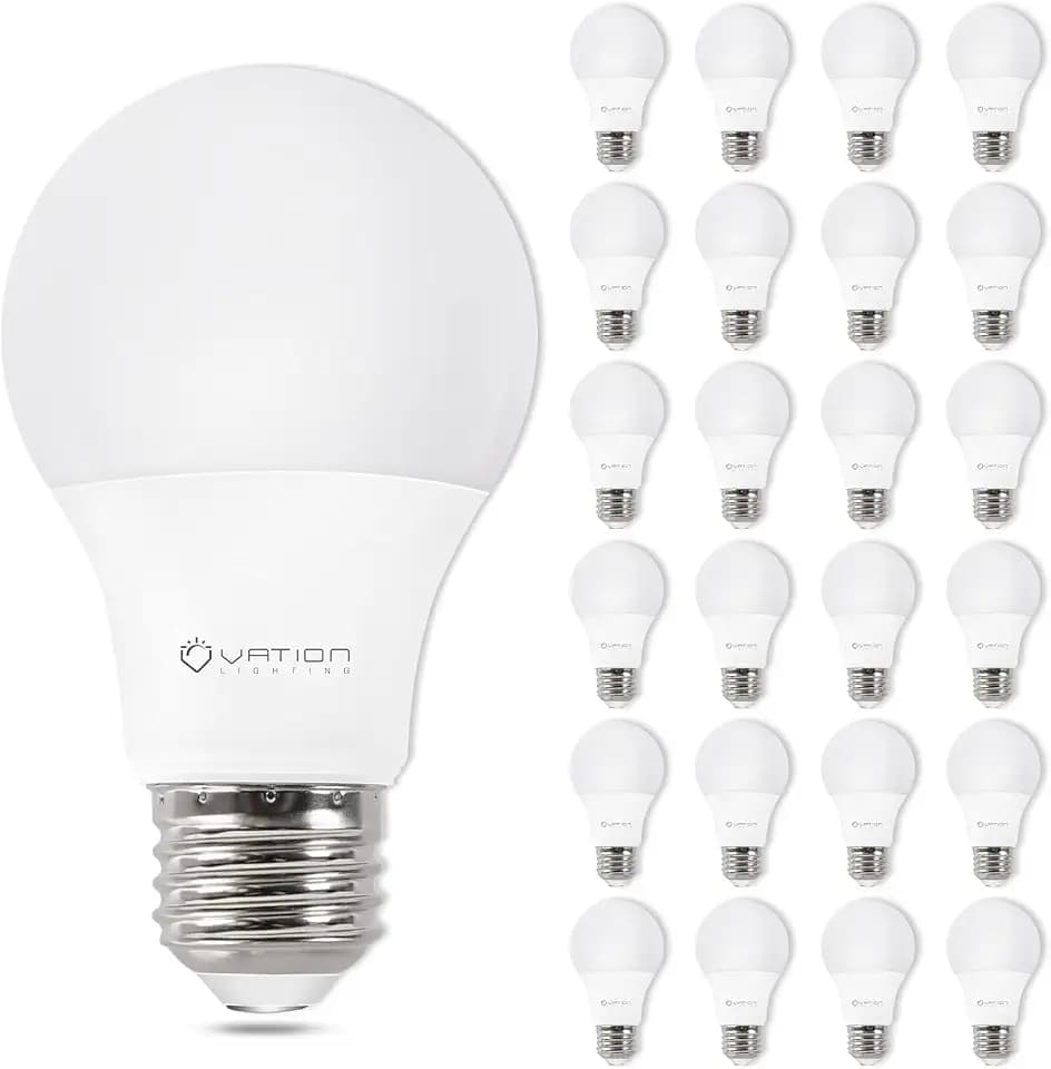 24 Pack A19 LED Light Bulb, 40 Watt Light Bulbs, Warmwhite 3000K, Non-Dim