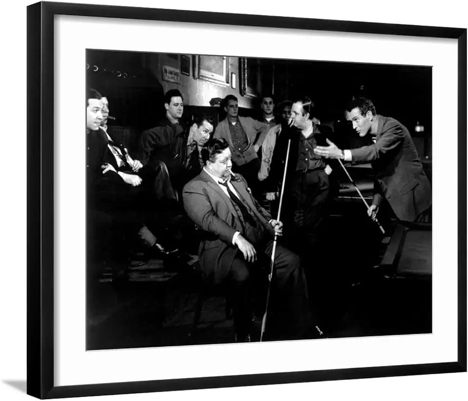 Art.com Wall Photo The Hustler, Jackie Gleason, Paul Newman, 1961 on Black Frame, 29" x 23"