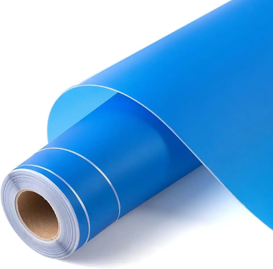 HTVRONT Stencil Permanent Adhesive Vinyl 12" x 50 FT Light Blue