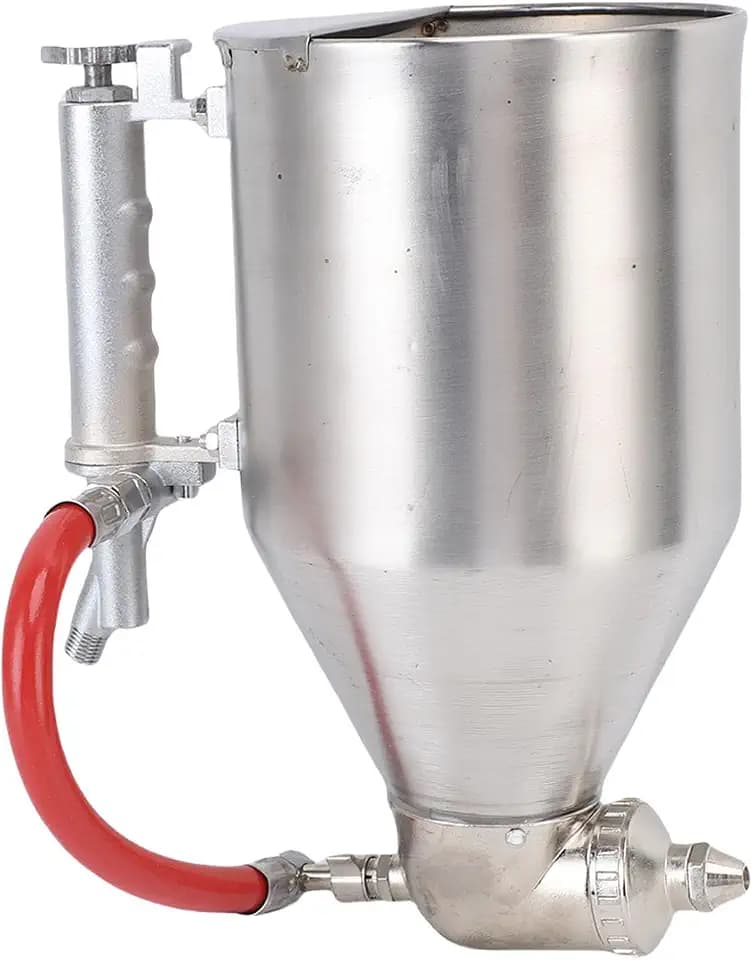 VBESTLIFE 3.5L Cement Mortar Sprayer, Stucco Concrete Spray Gun Painting Tool Wall Texture with 4-8mm Nozzles for Walls