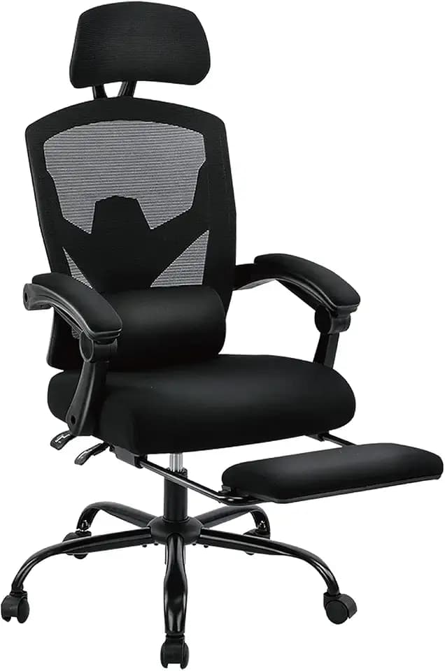 Sweetcrispy Ergonomic Office Chair, Computer Desk Chair with Lumbar Support