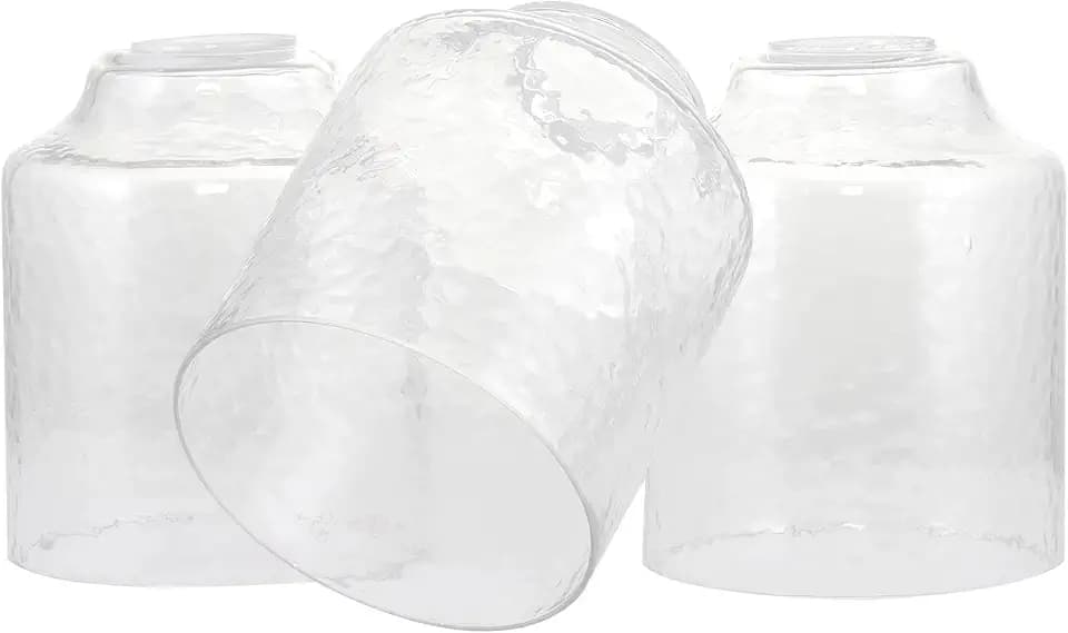 Kira Home Caspian 6" Pendant Light Glass Shade Replacements, Set of 3