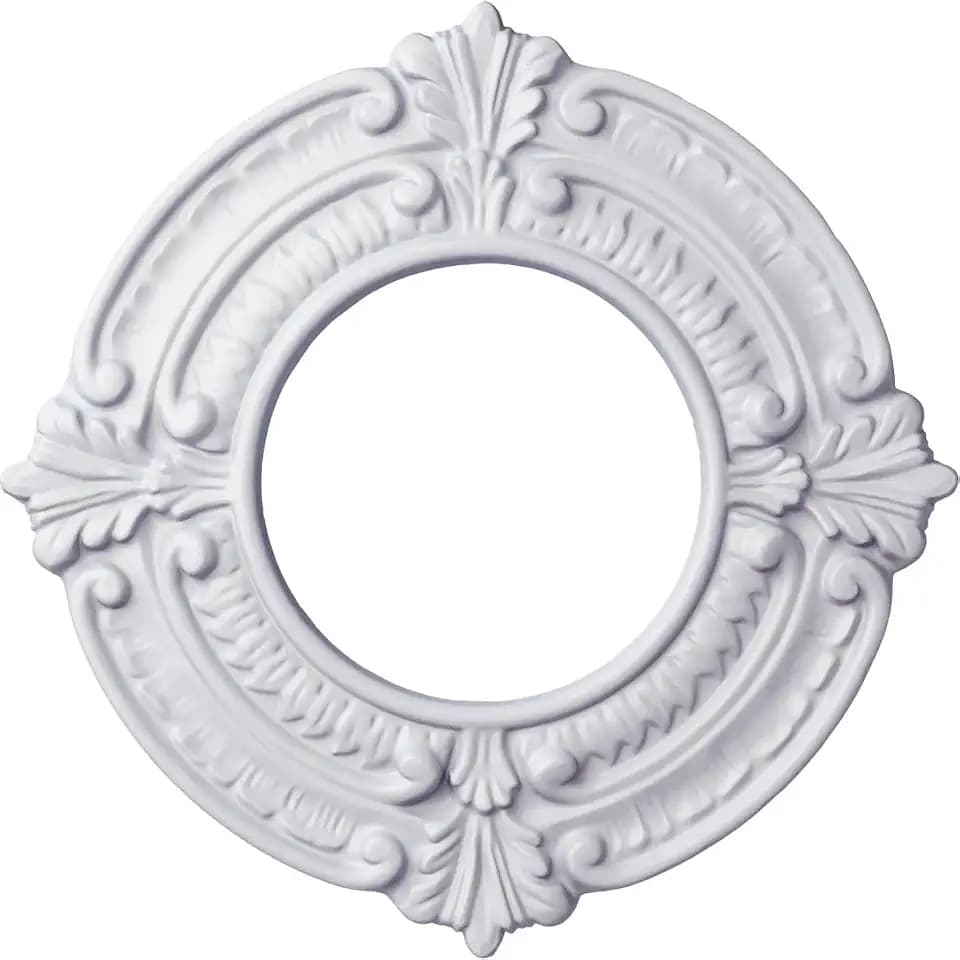 9"OD x 4 1/8"ID x 5/8"P Benson Ceiling Medallion (Fits Canopies up to 4 1/8")