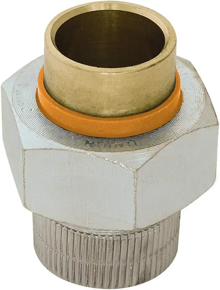 Eastman 20503 Dielectric Union, 3/4 inch FIP x 3/4 inch Solder, Brass