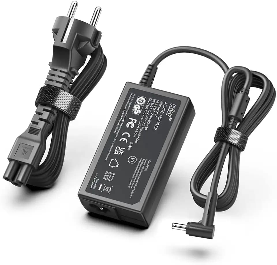 HKY 65W Laptop Ladekabel 19V AC Adapter für Asus Vivobook 14 S14 S15 17 Flip X540L X556U TP300L E410M E203M AD890026 Zenbook UX303U UX305 UX305F UX410U Notebook Ladegerät Netzteil 4,0 * 1,35mm