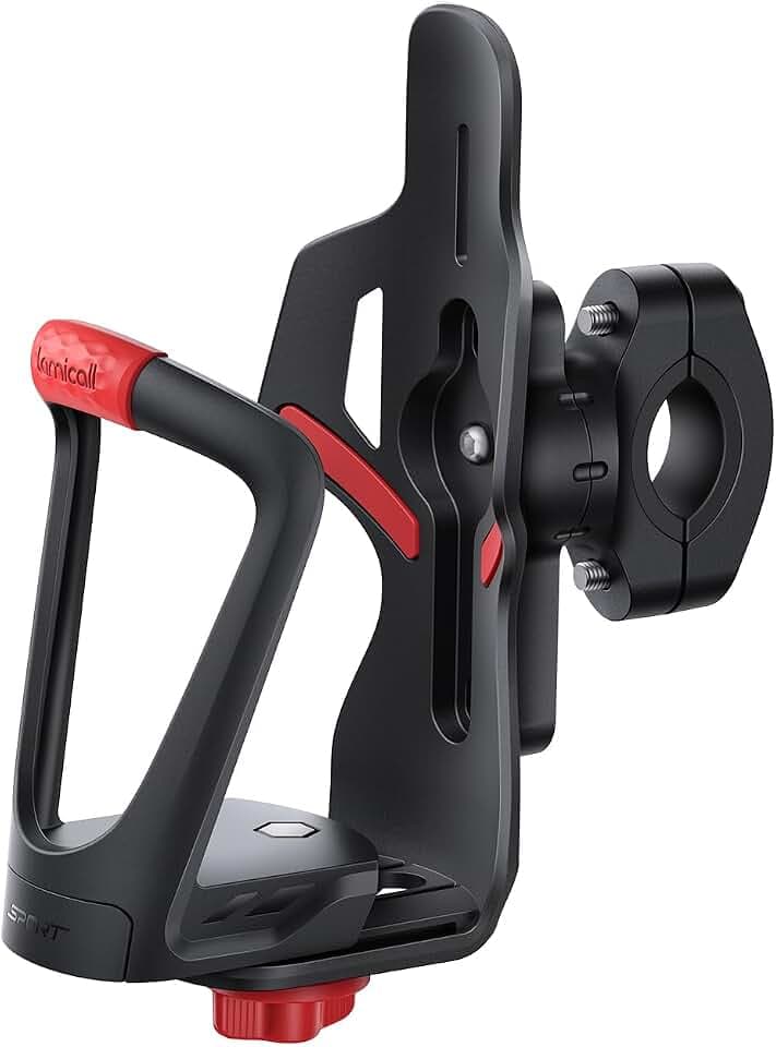 Lamicall Bike Water Bottle Holder with Tracker Storage, Bicycle Drink Cage