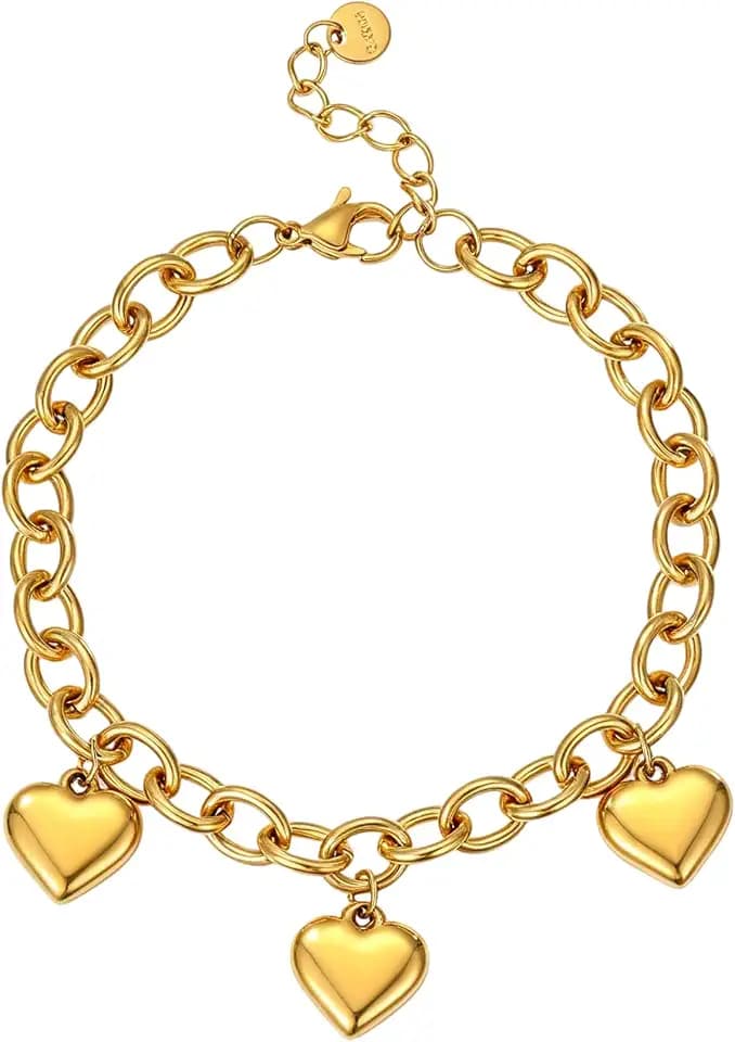 Gold Bracelet for Women Waterproof Dainty Charm Bracelet