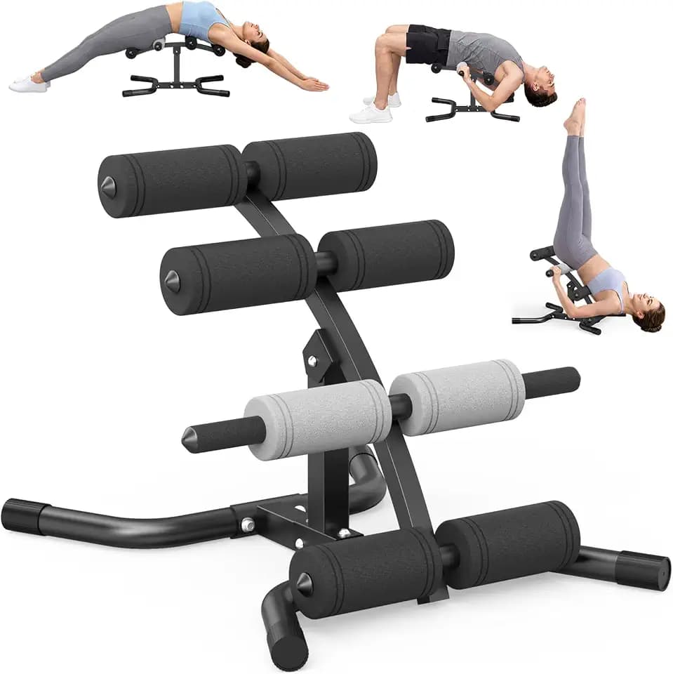 DERACY Mini Inversion Table with Rollers, Back Extension Machine