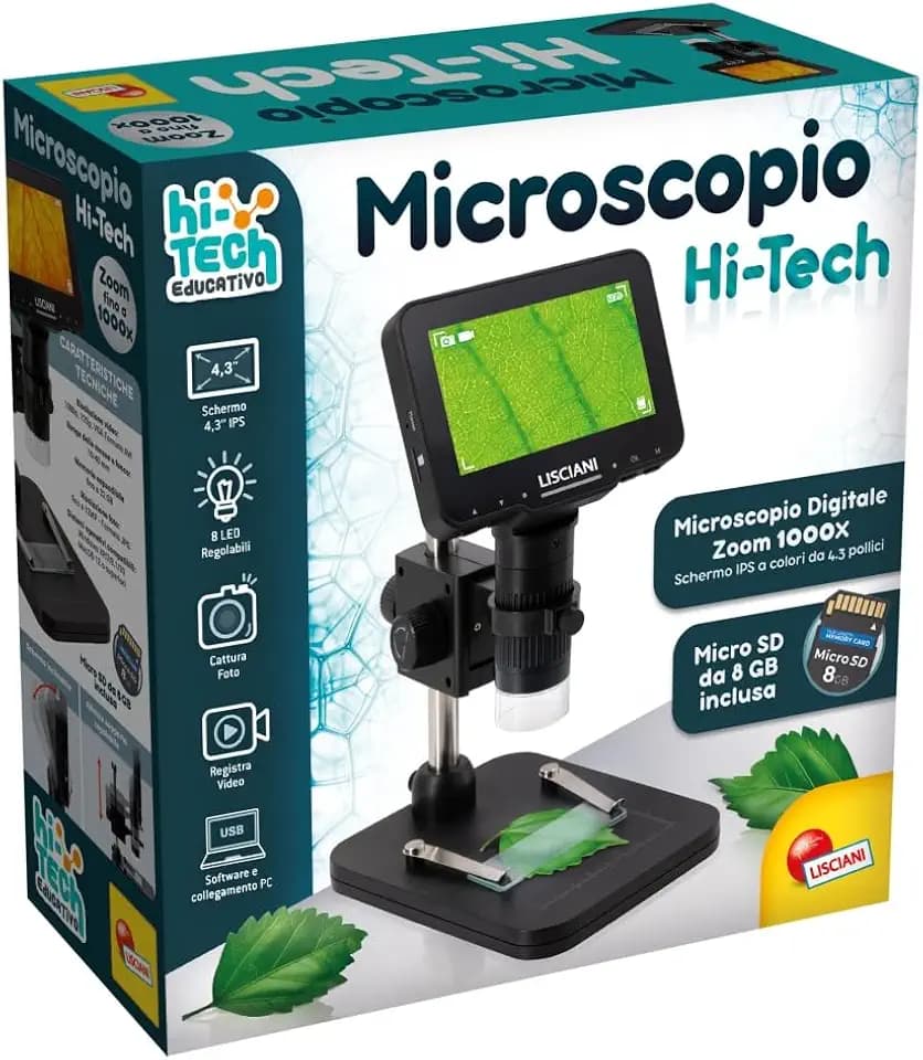 Lisciani Giochi - Hi-Tech Pädagogisches Mikroskop, 109869