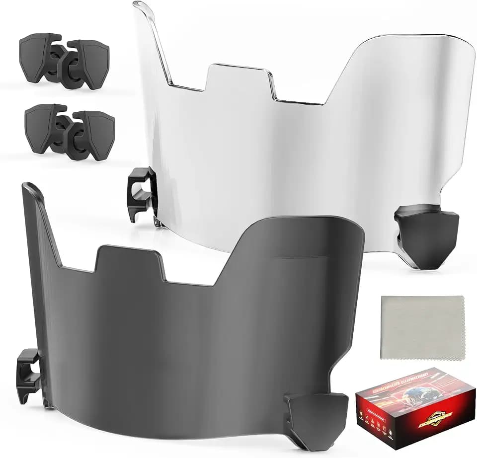 Football Helmet Visors, Clear and Tinted, 1 or 2 Pack