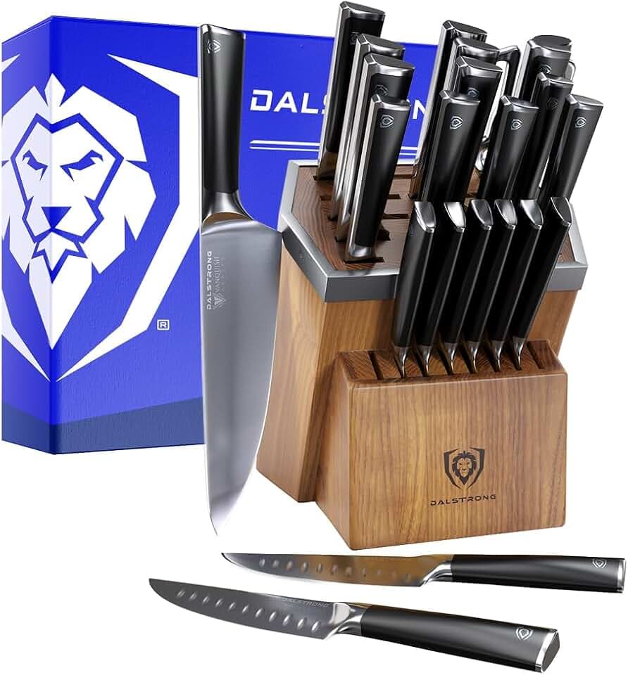Dalstrong 24-Pc Knife Block Set - Forged German Steel