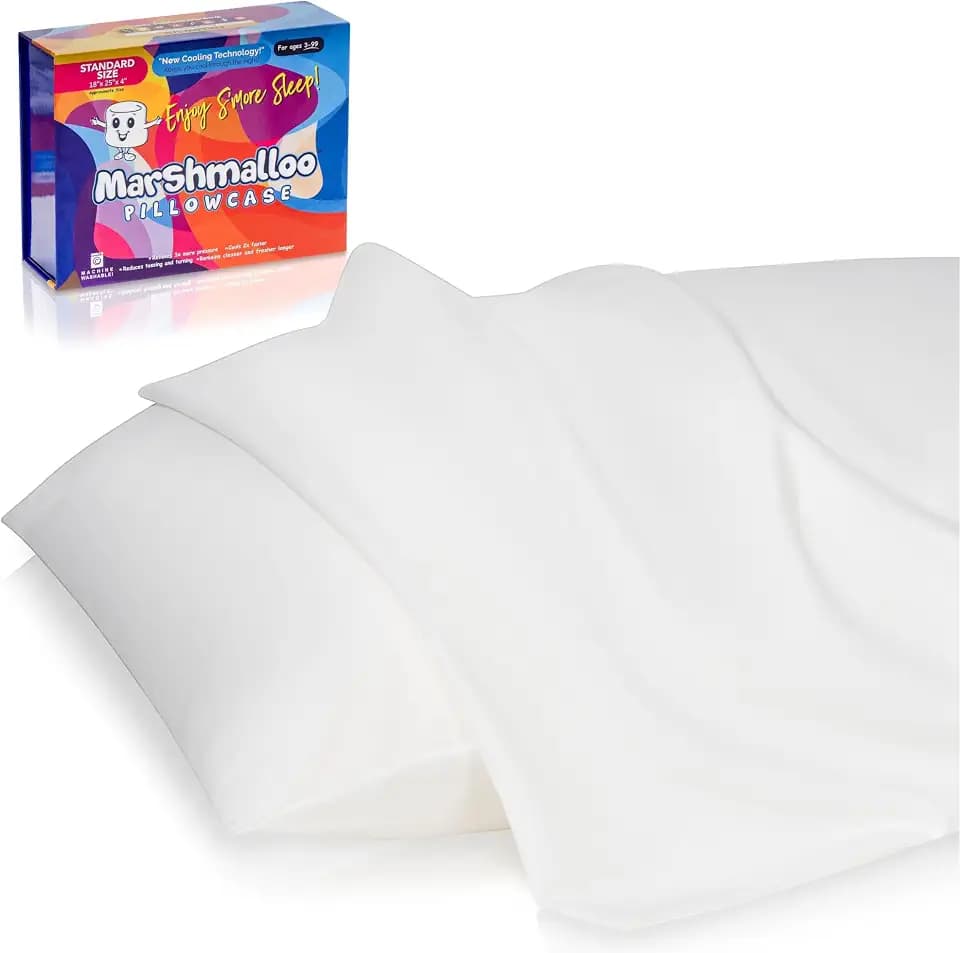 Marshmalloo Standard Pillow Case, Cooling Cover, Hot Sleepers, Sweats