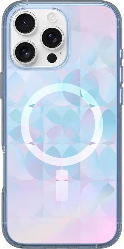 OtterBox iPhone 16 Pro Max Symmetry Series Clear Case - Opal Prism Blue