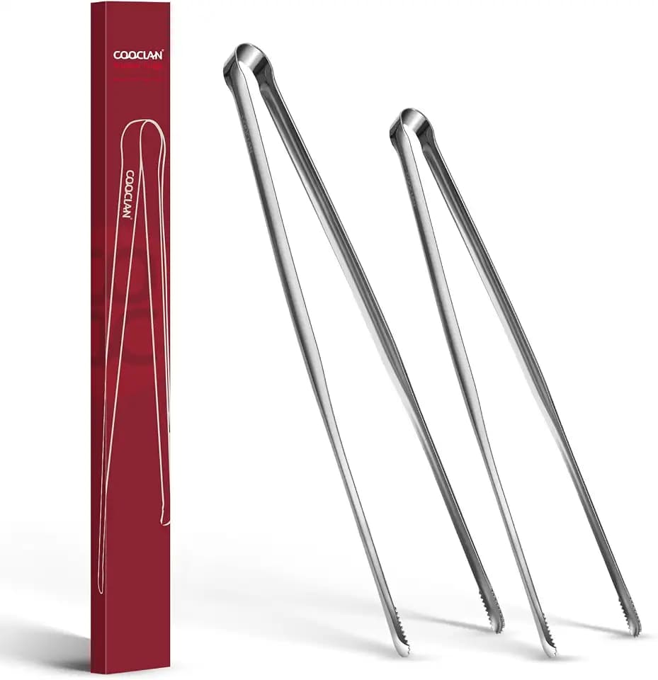 Precise Serrated Non-Slip Tips Cooking Tongs 2 Set (11.5" & 13.5")