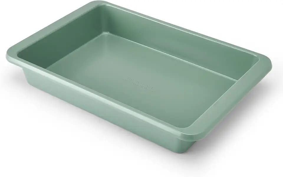 KitchenAid Nonstick Aluminized Steel Cake Pan, Dishwasher Safe, Cardamom, 9 x 13 Inch