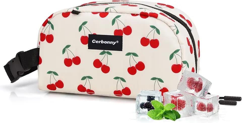 Cerbonny Small Cooler Bag,Freezable Lunch Bag,Built-in ice pack