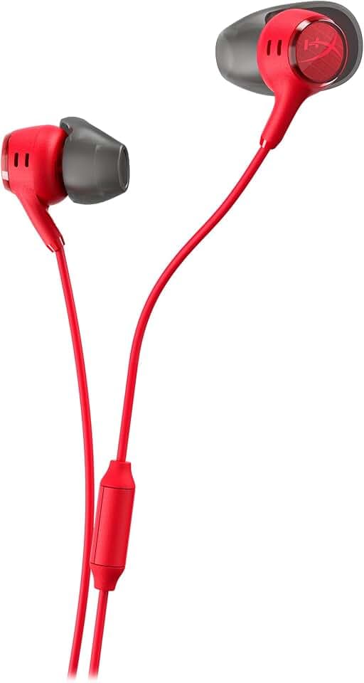 HyperX Cloud Earbuds III Gaming In-Ear Headset mit Mikrofon, Rot