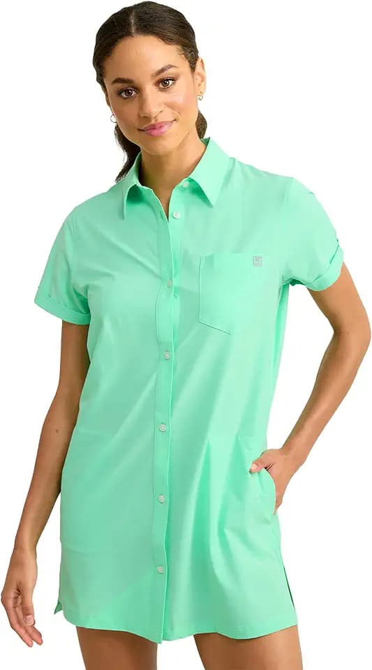 HUK Women's Kona Cover-up Dress Lightweight, Quick-dry Beach Cover-up, for Swim, Pool, and Vacation Wear