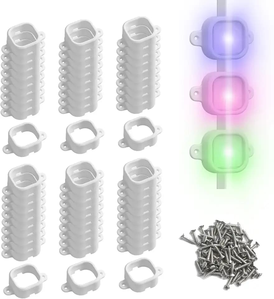 60 Pcs Mounting Brackets for Govee Permanent Outdoor Lights Pro H706