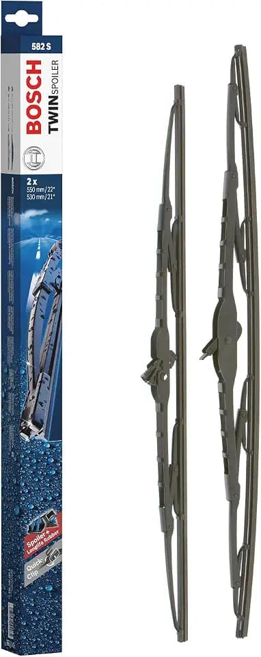 Bosch Scheibenwischer Twin Spoiler 582S, Länge: 550mm/530mm − Set für