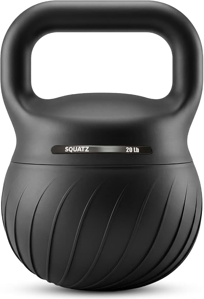 Squatz Soft Training Kettlebells for Home Gym, Shock-Absorbing Base, Kettlebell with Extra-Wide Non-Slip Handle, Floor-Safe Design for Strength Workouts and Full Body Conditioning Sessions
