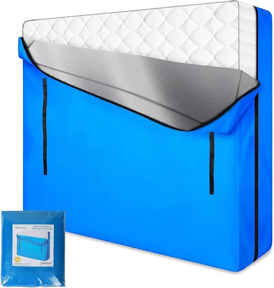 MorTime Extra Heavy Duty Mattress Moving Bag with 8 Handles, King