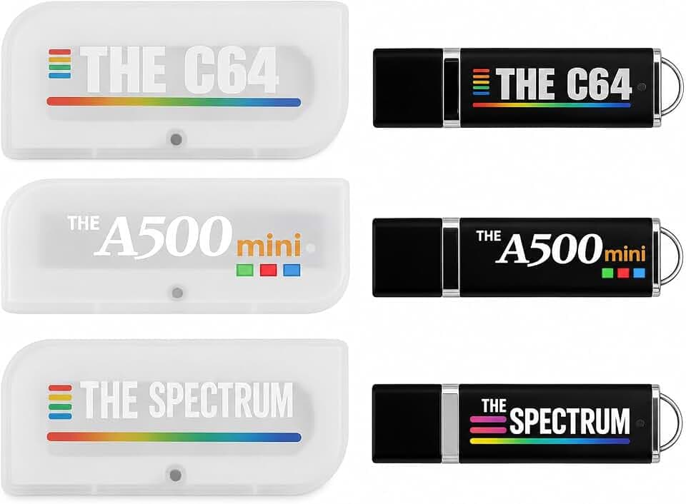 Retro USB Collection Pack - The C64, A500 Mini & Spectrum Flash Drives