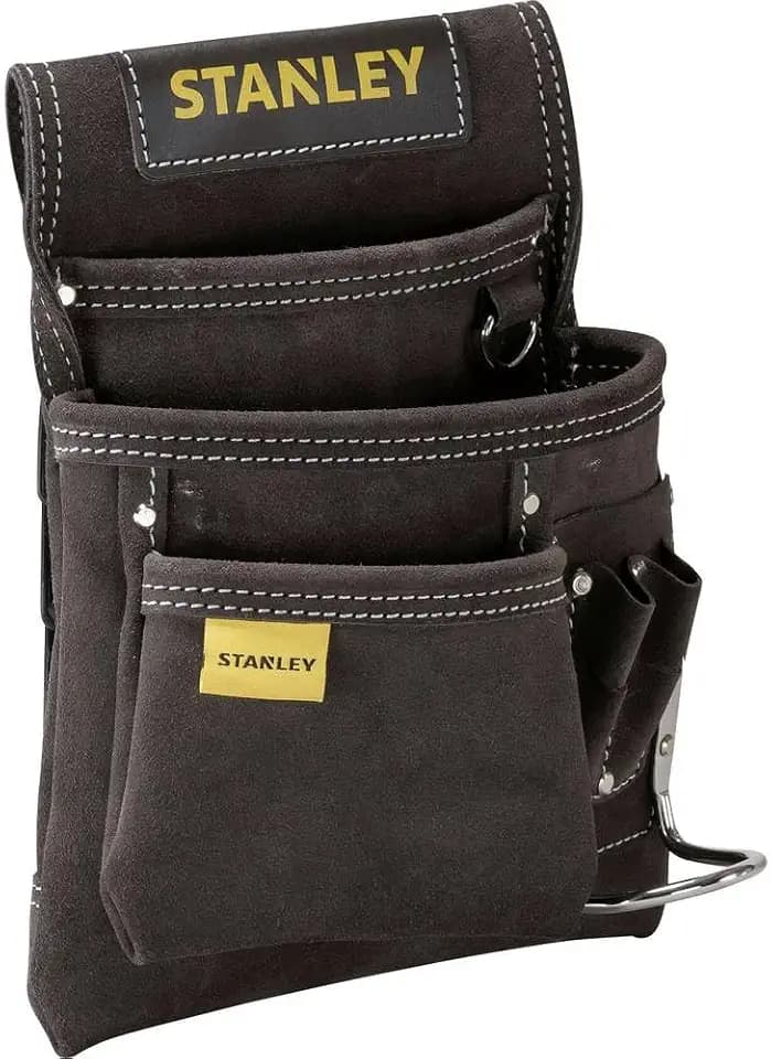 Stanley Werkzeuggürteltasche aus Leder, doppelte Tasche
