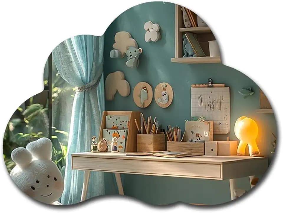 Shatterproof Scratch-Resistant Wall Mirror for Room Decorative