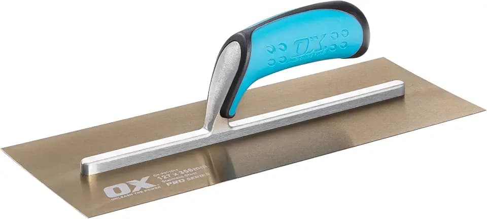 OX Pro Gipskelle Edelstahl 356x127mm – DURAGRIP Profi Glättkelle