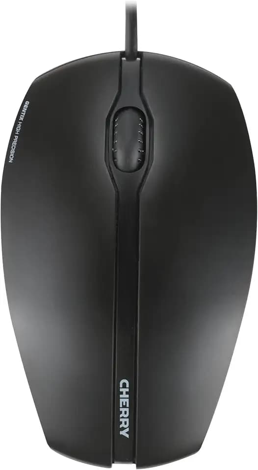 CHERRY GENTIX Corded, Kabelgebundene Maus mit Präzisem Scrollrad, Schwarz