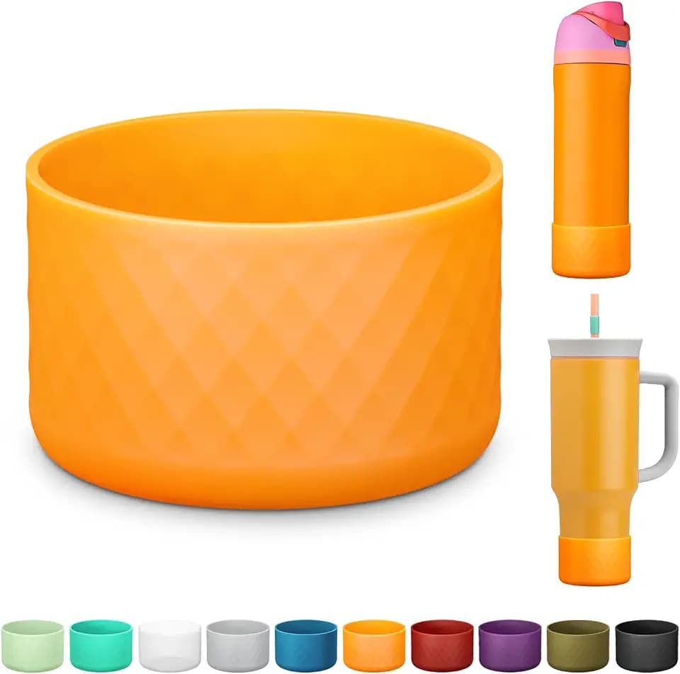 Silicone Boot for Owala Water Bottle 24 oz 32 oz 40 oz, Anti-Slip Protective Sleeve for FreeSip/Twist/Flip Stainless Steel Water Bottles Accessories