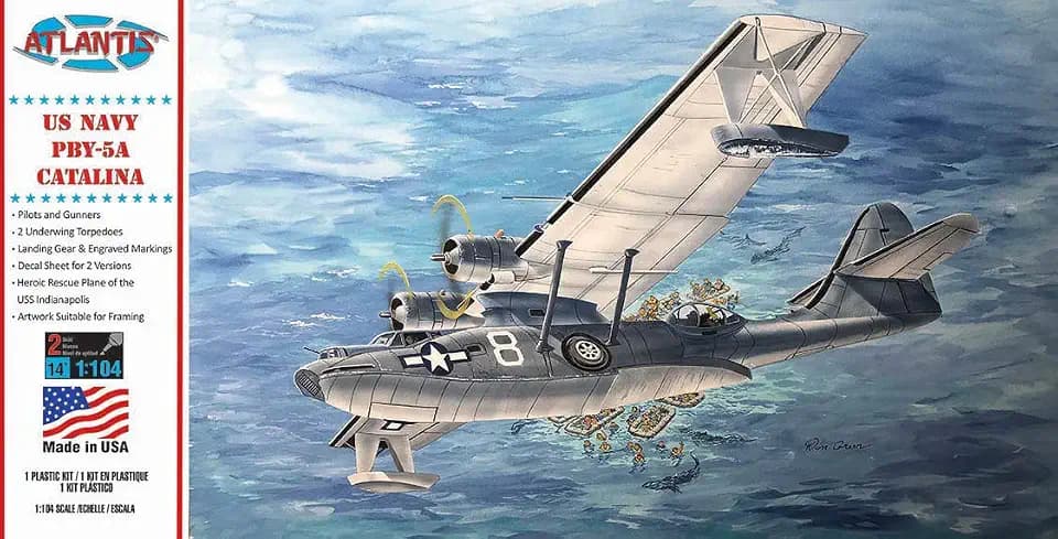 Plastic Model Kit - Pby-5a Us Navy Catalina Seaplane