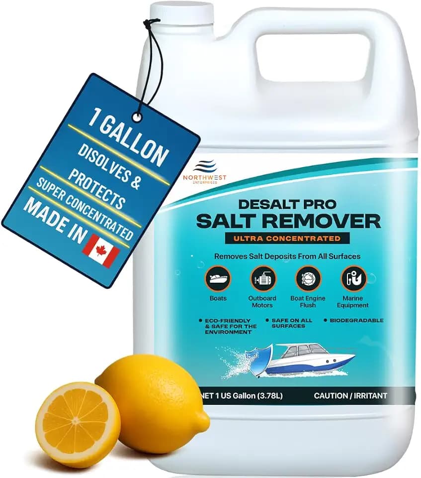 NORTHWEST ENTERPRISES Salt Remover Concentrate, 1 Gallon – for Boats & Cars