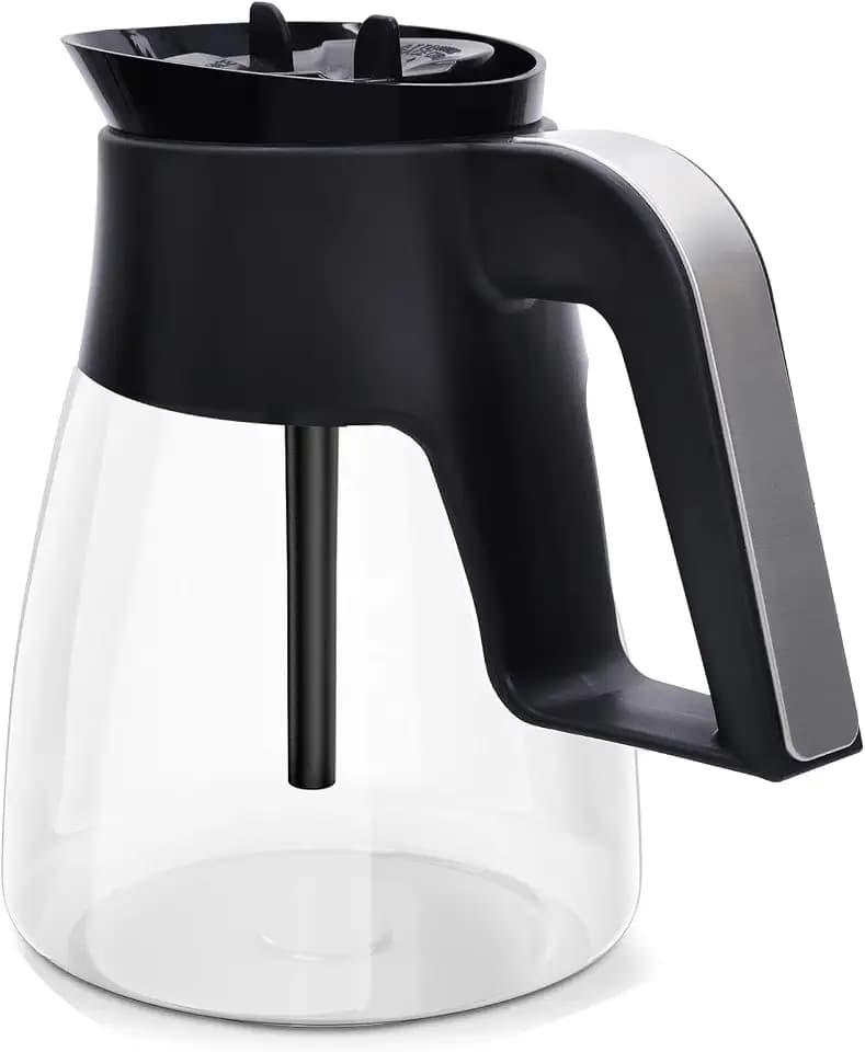 10-Cup Coffee Pot Replacement for Ninja Coffee Maker CM400 CM401 CF090 CF091 CM300 CP300 CP301 Glass Carafe Replacement with Brew-Through Lid Sturdy Handle