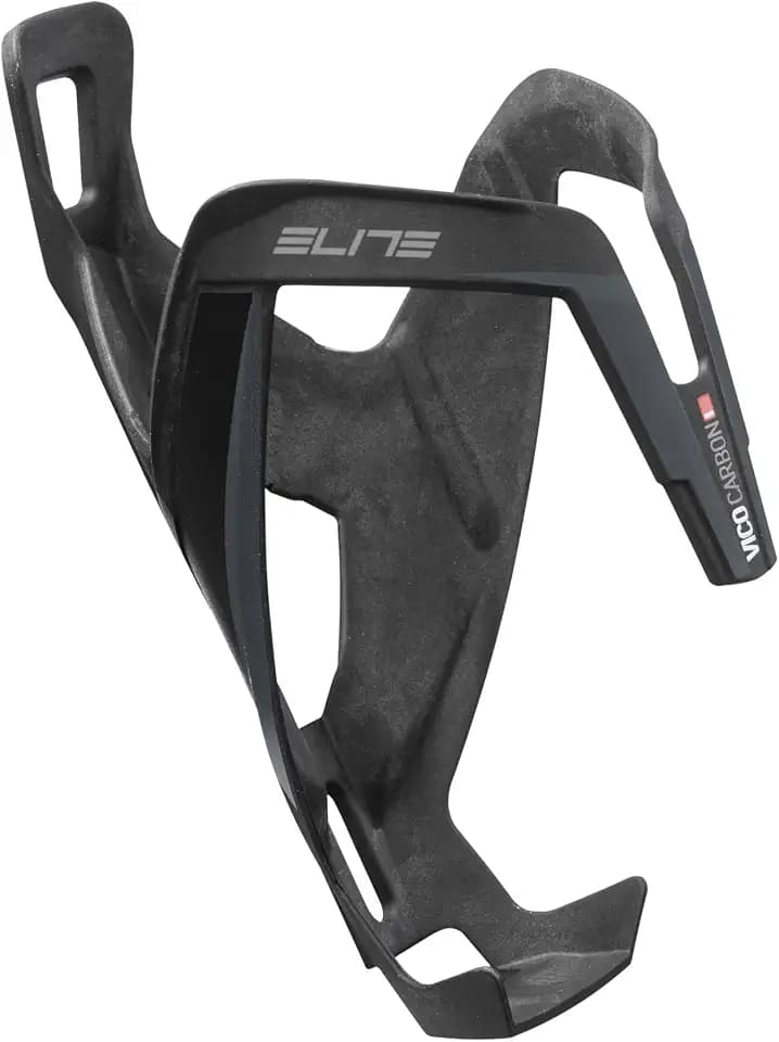Elite Vico Carbon Bottle Cage – Ultra-Lightweight Italian Carbon Fiber Cycling Water Bottle Holder – Multiple Colors