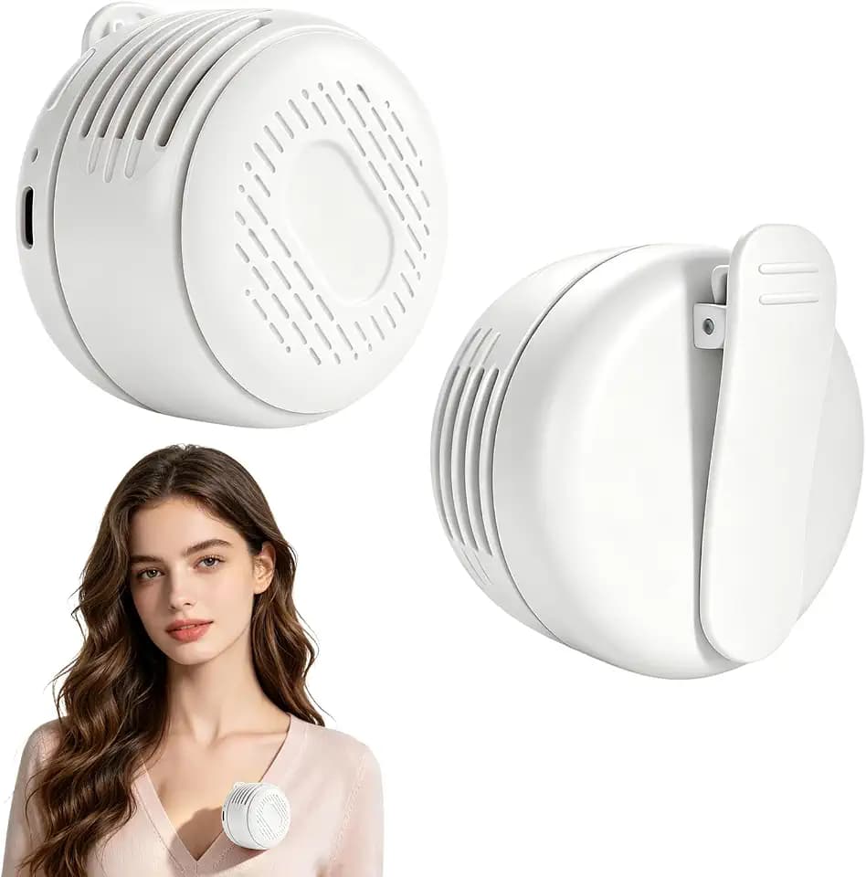 Portable Clip-On Fan, Mini USB Rechargeable 360° Rotatable Fan,Adjustable 3-Speed Suspended Whirlwind Fans, For Outdoor & Travel & Office, Travel Accessories, Gift
