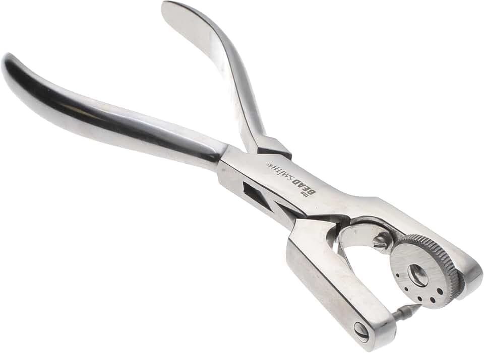 The Beadsmith Leather Rotary Hand-Sewing Leather Punch Tool