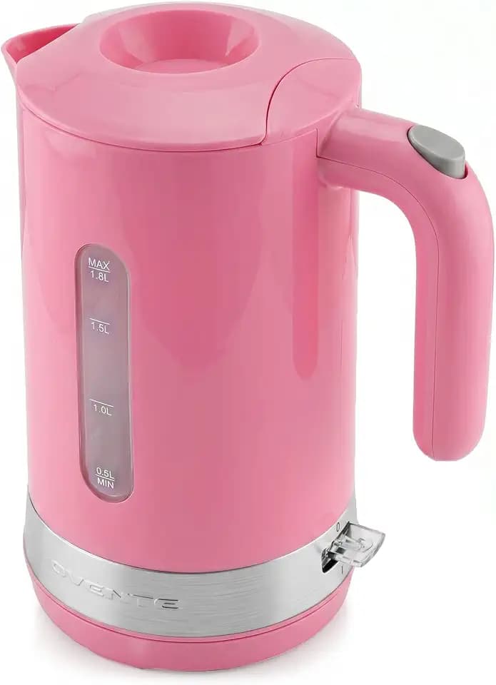 OVENTE 1.8L Electric Kettle, BPA-Free with Easy-Fill Lid, Pink KP413P